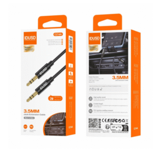 IDUSD Cable Audio PVC 3.5mm 3Pin M/M 2M - C214A